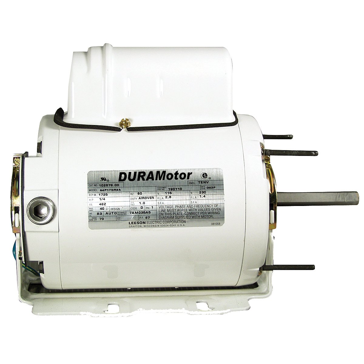 DURAMotor Variable or Single Speed Ventilation Fan Motors