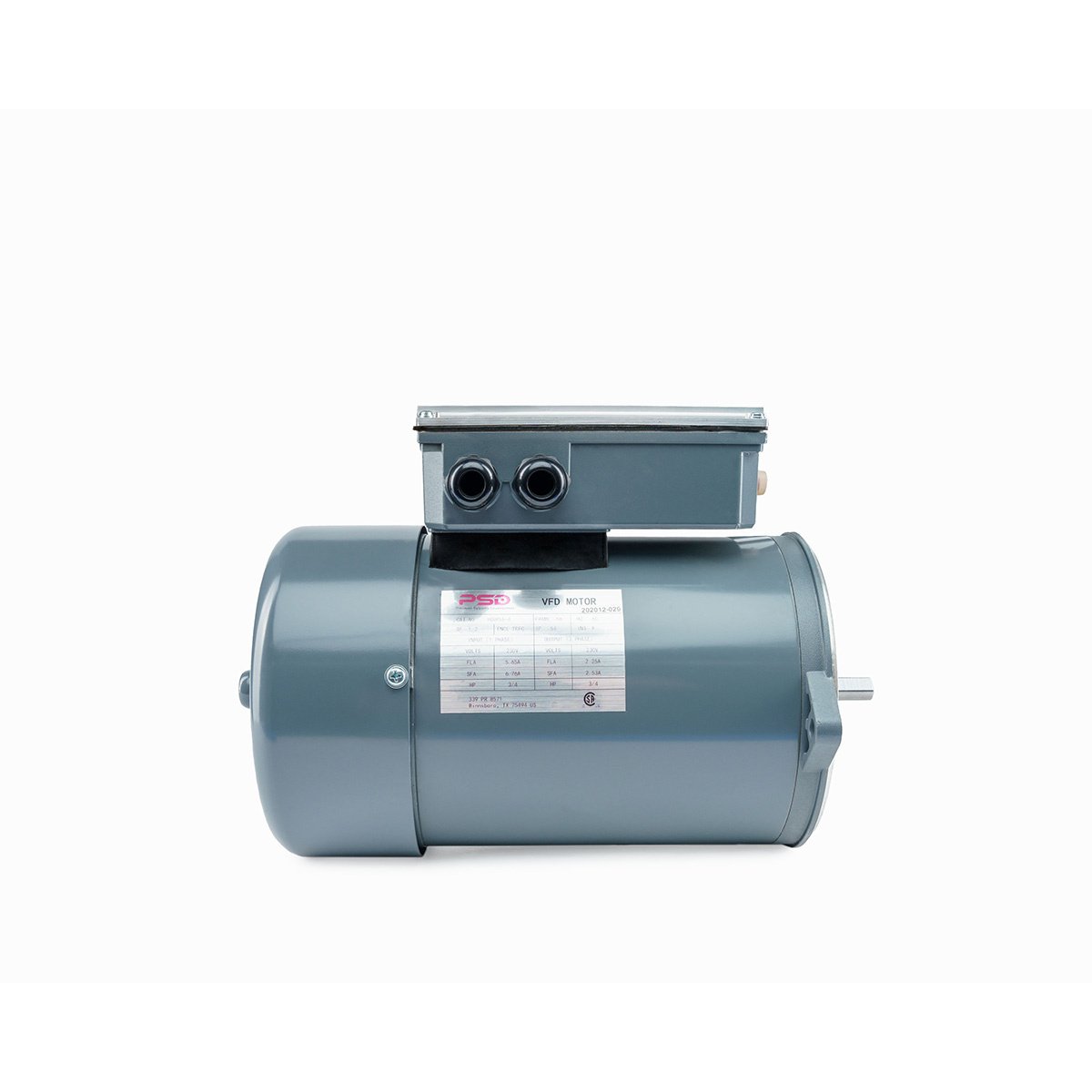 PSD Auger Motor with Built-In VFD, 3/4 HP