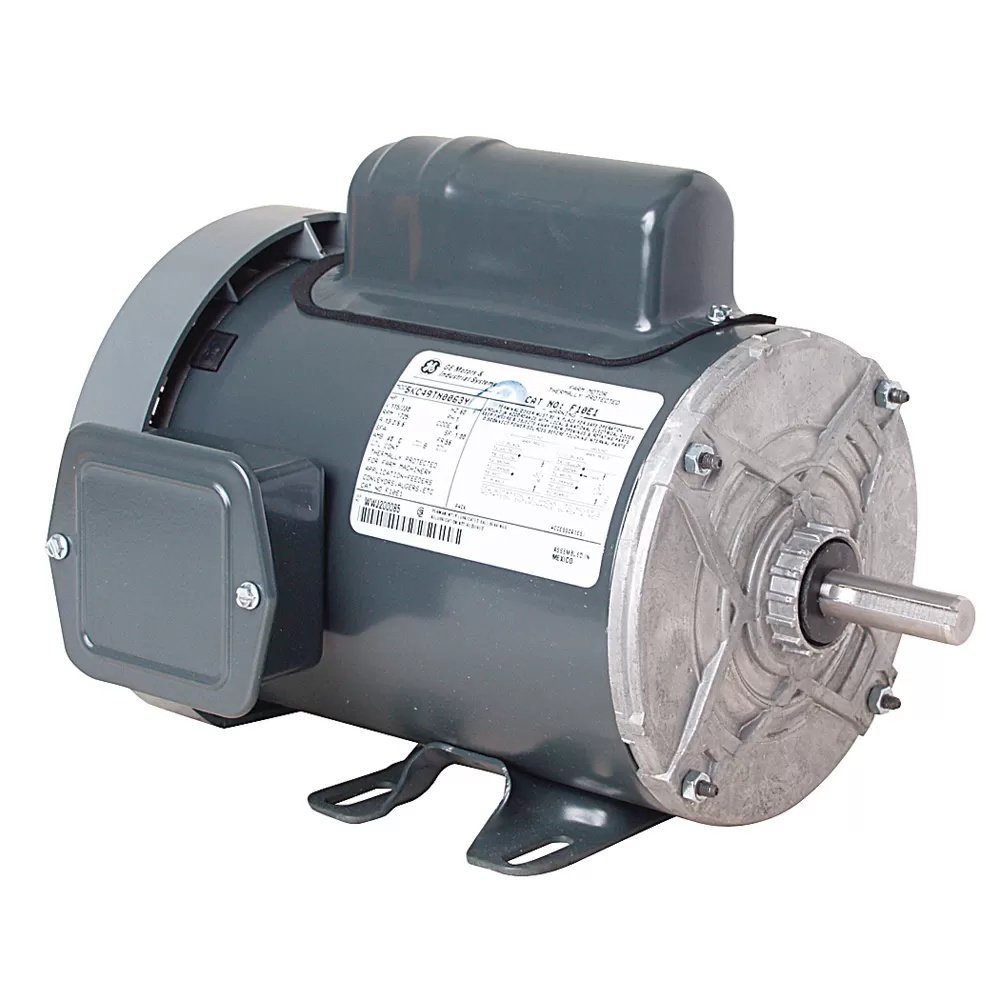 GE Farm Duty Motor with Rigid Base - 1/2 HP 1725 RPM 5/8" Shaft (GE MFG# F12E1)