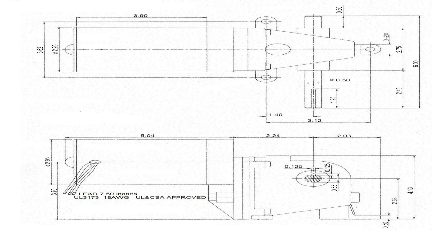 Baird Electric Flush Tank Motor