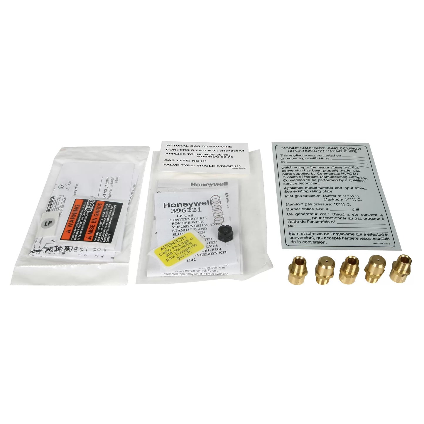 Modine® Hot Dawg® Natural Gas to Propane Conversion Kit for Spark Ignition Heaters - HD30 to HD75