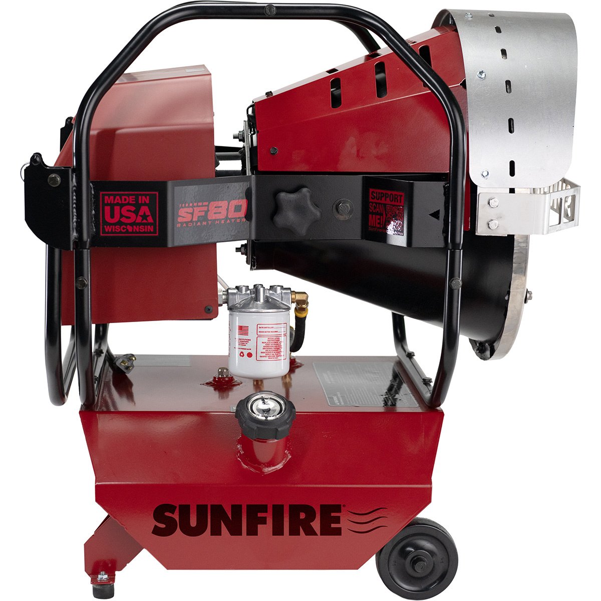 Sunfire SF80 Indoor/Outdoor Portable Radiant  Diesel/Kerosene Heater - 80,000 BTU