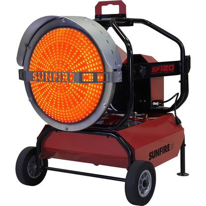 Sunfire SF120 Portable indoor/Outdoor Radiant Diesel/Kerosene Heater - 120,000 BTU