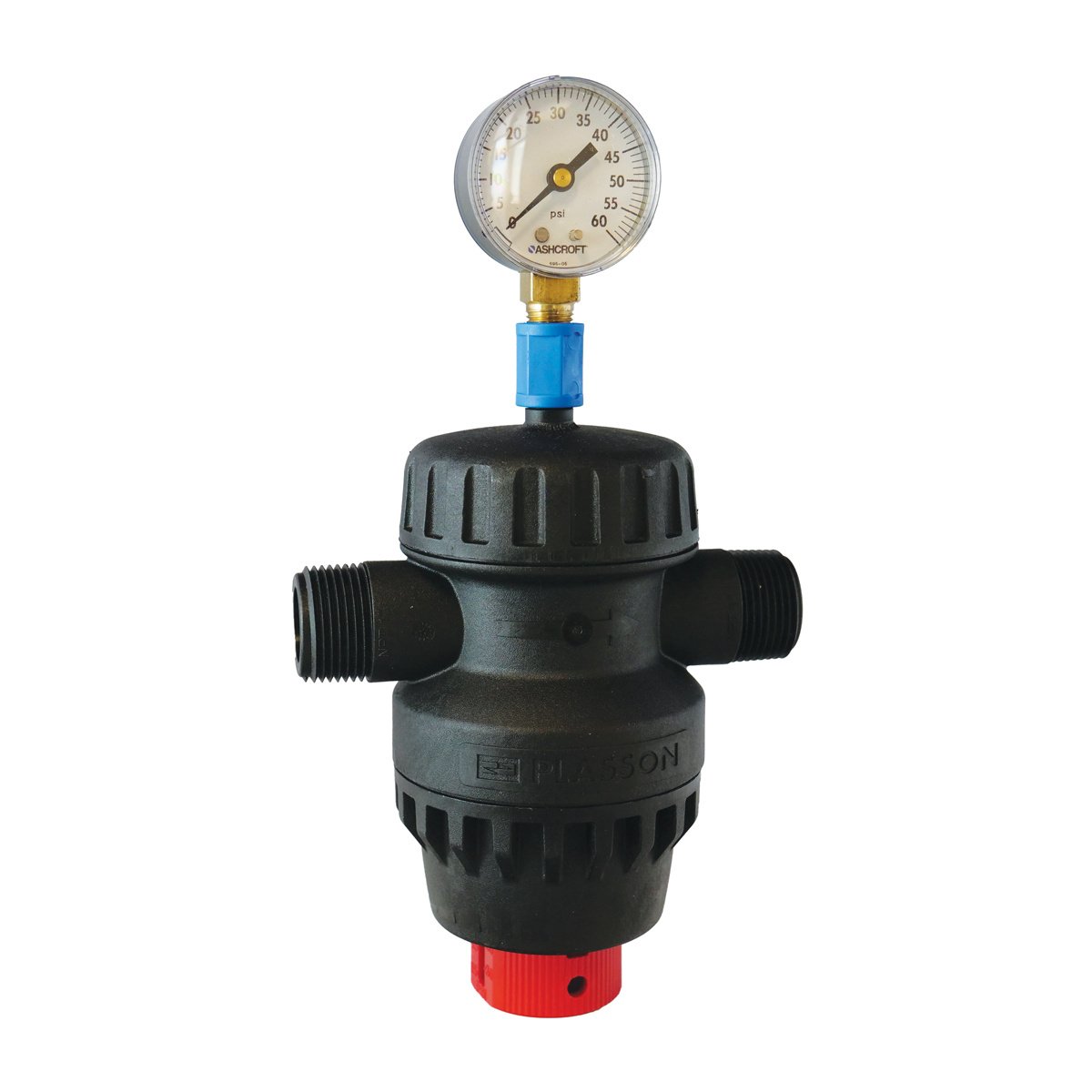 Plasson Universal Pressure Regulator UPR 550/550N with Coupling and Gauge