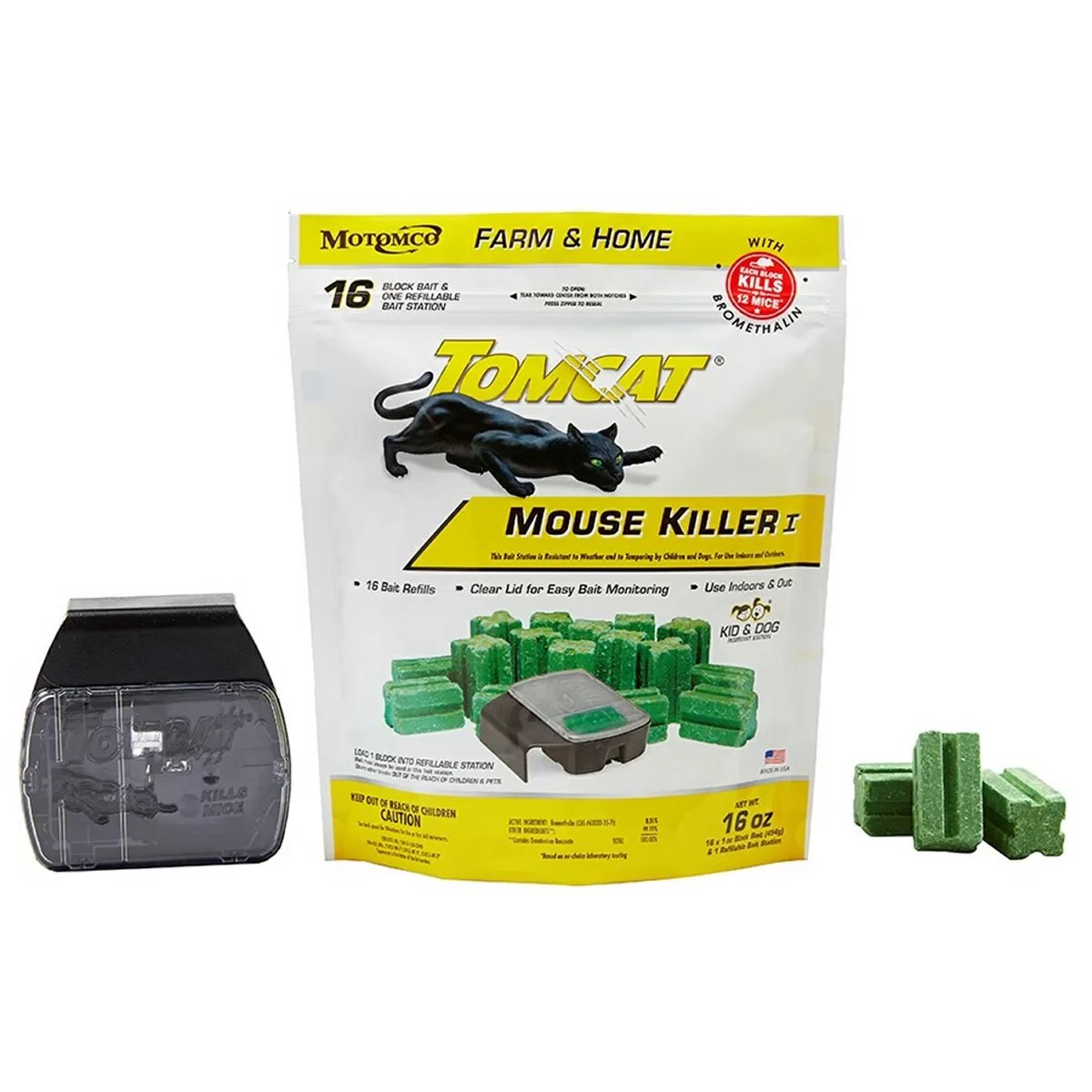 Motomco Tomcat® Refillable Mouse Bait Station - 16 oz. Bag