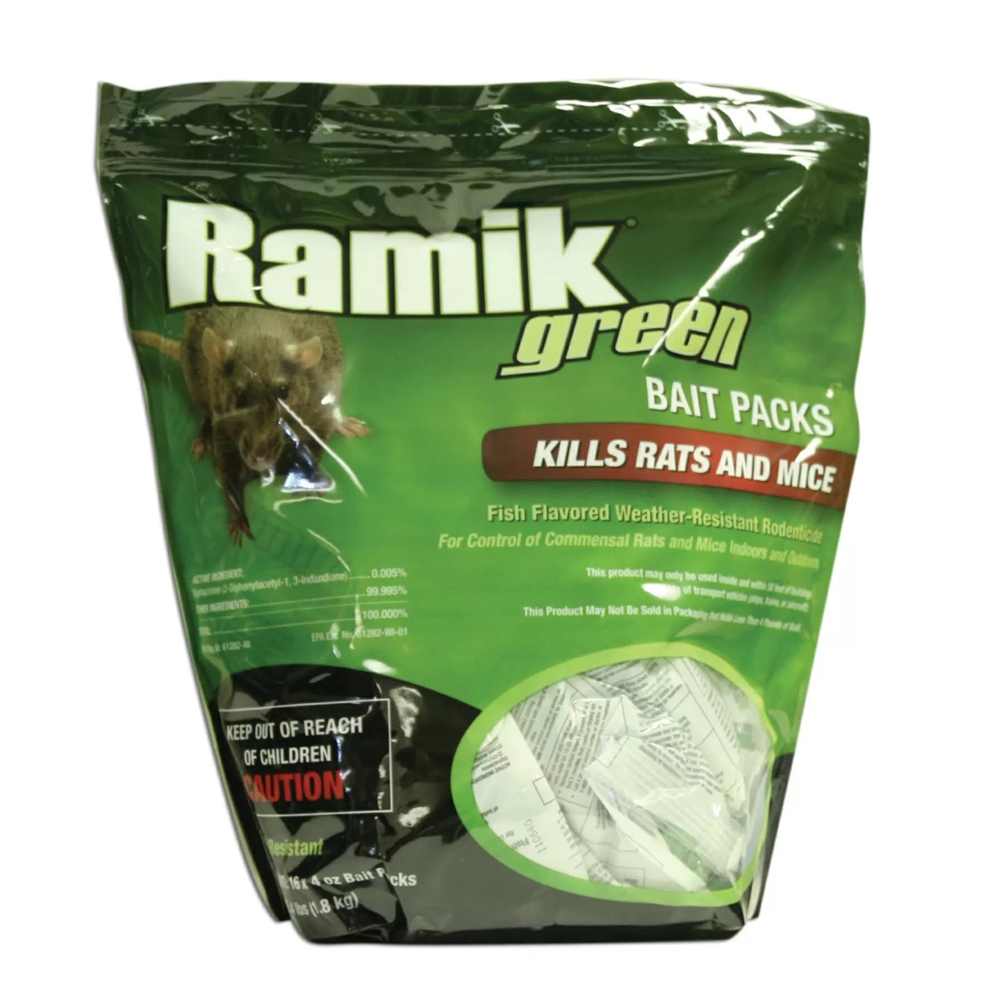 Ramik® Green Rodent Bait Packs - 4 lbs.