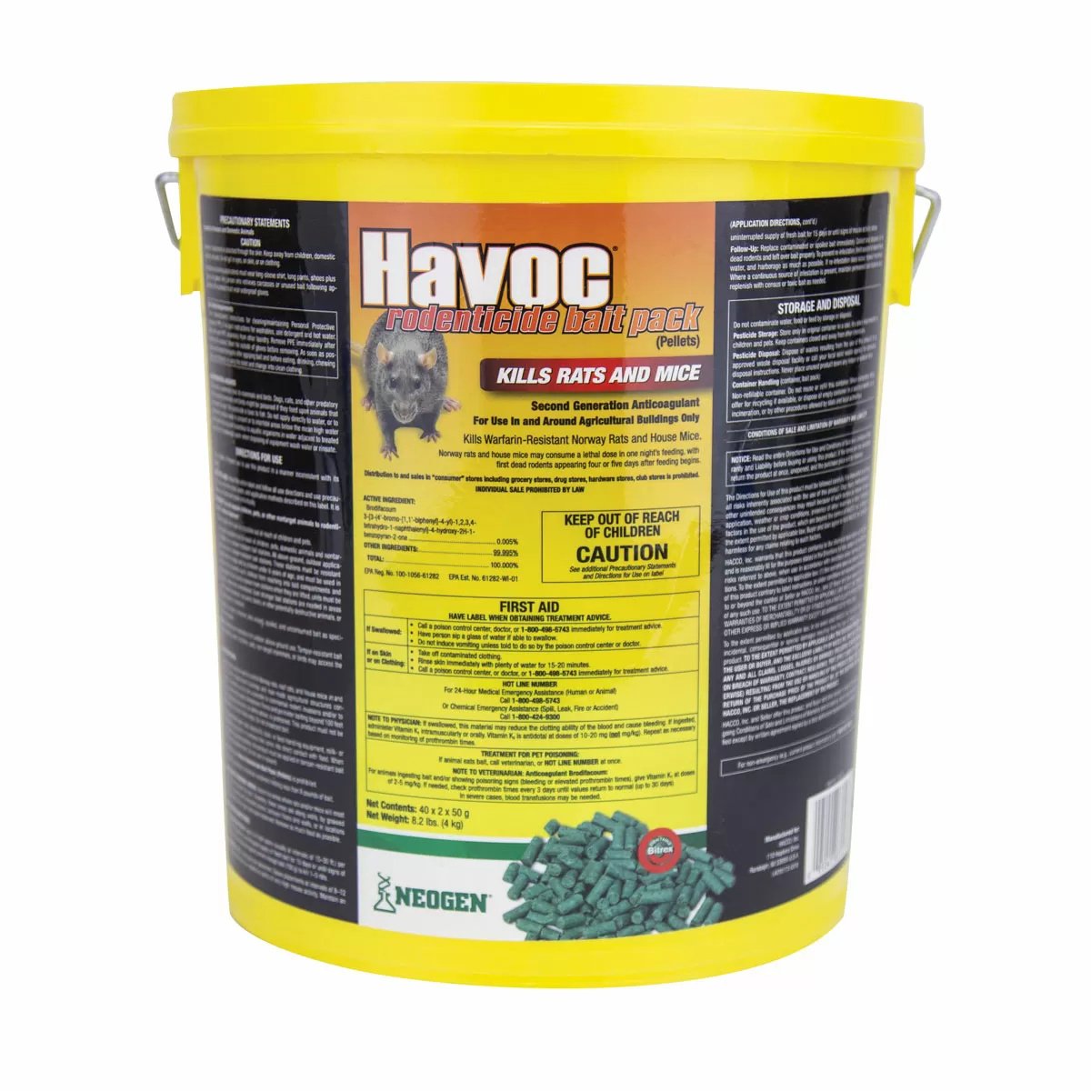 Havoc® XT Rodenticide Pellet Bait Packs - 8.2 lb