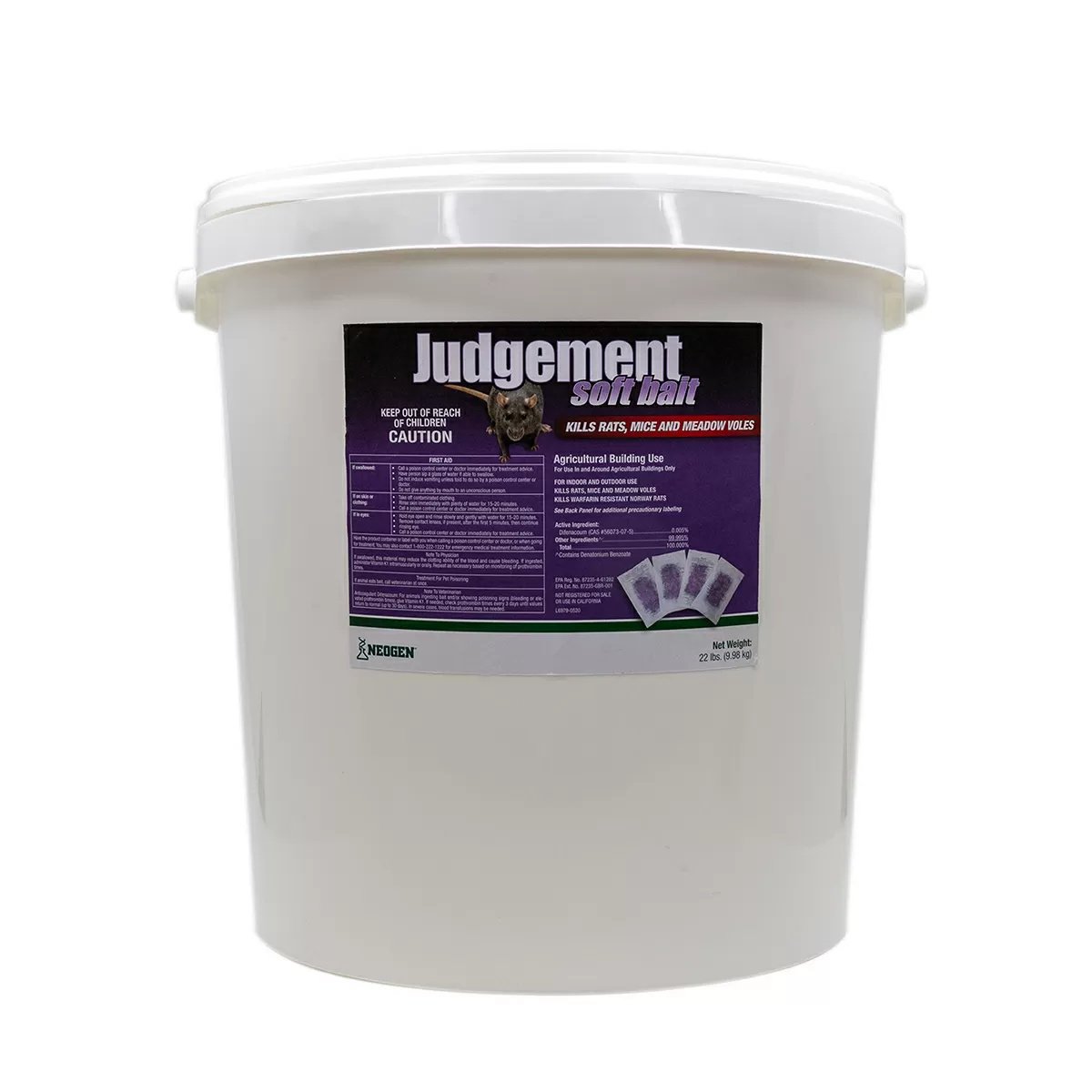 Judgement™ Rodenticide Soft Bait - 22 lb Bucket