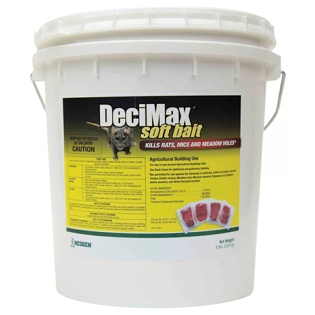 DeciMax® Rodenticide Soft Bait - 8 lb Pail