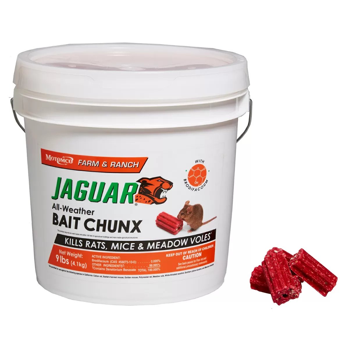 Motomco Jaguar® AllWeather Rat Bait Chunx®