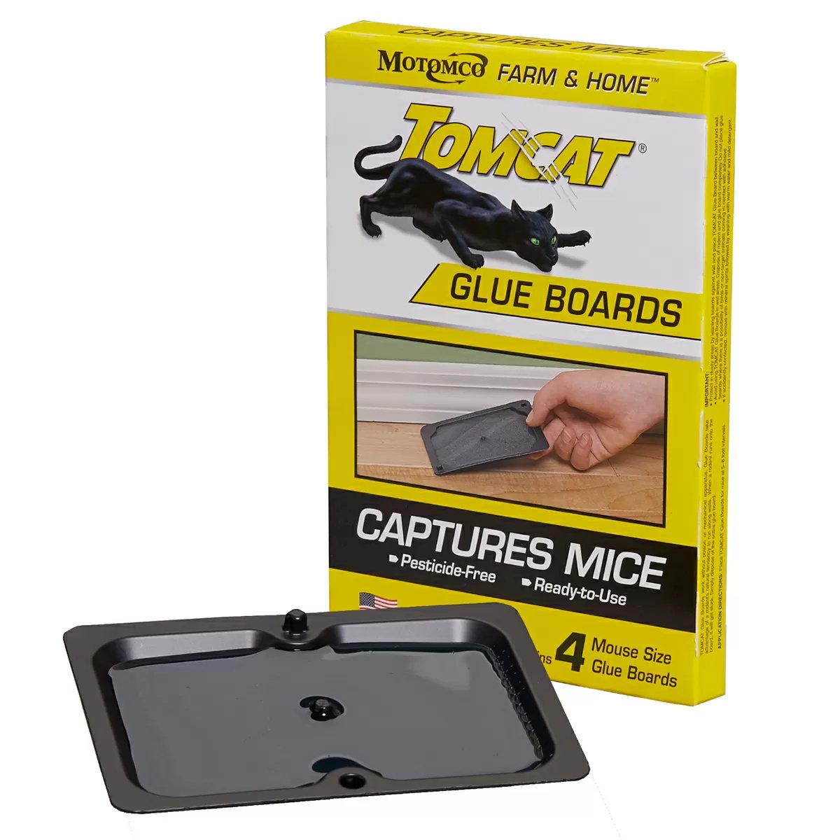 Motomco Tomcat® Mouse Glue Boards  4 Pack