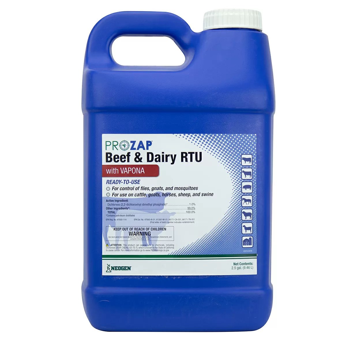 PROZAP® Beef & Dairy RTU - 2.5 Gallons