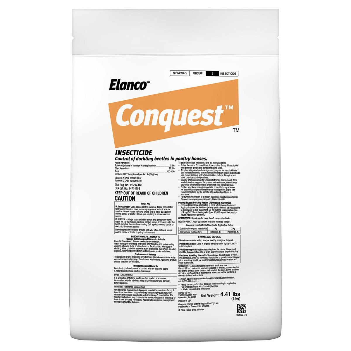 Elanco Conquest™, 4.4 lbs Bag