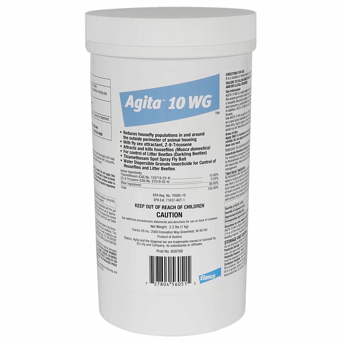 Elanco™ Agita® 10 WG Insecticide - 2.2 lbs.