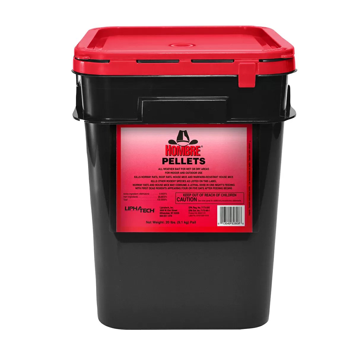 Hombre® Bulk Pellets - 20 lb Pail