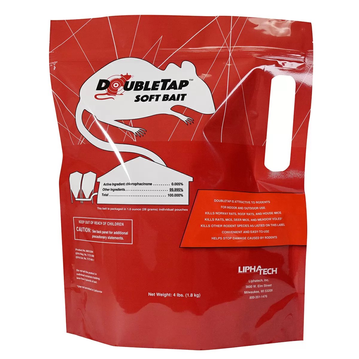 LiphaTech® DoubleTap™ Soft Bait - 4 lb Bag