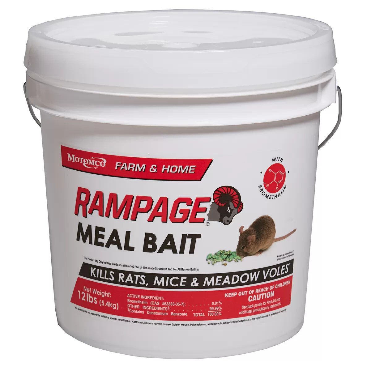 Motomco Rampage® Meal Bait - 12 lb Pail