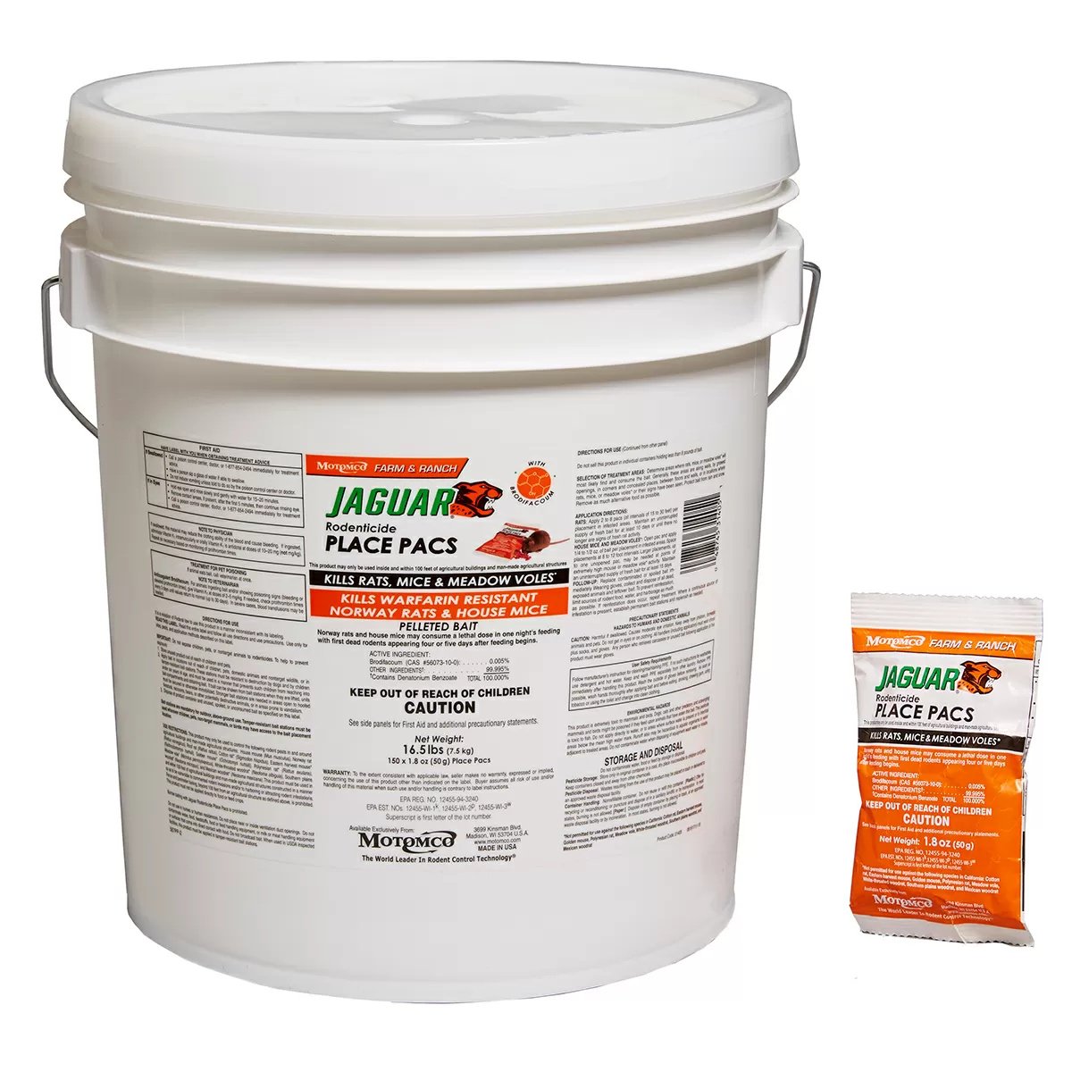 Motomco Jaguar® Place Pacs - 16 lbs.