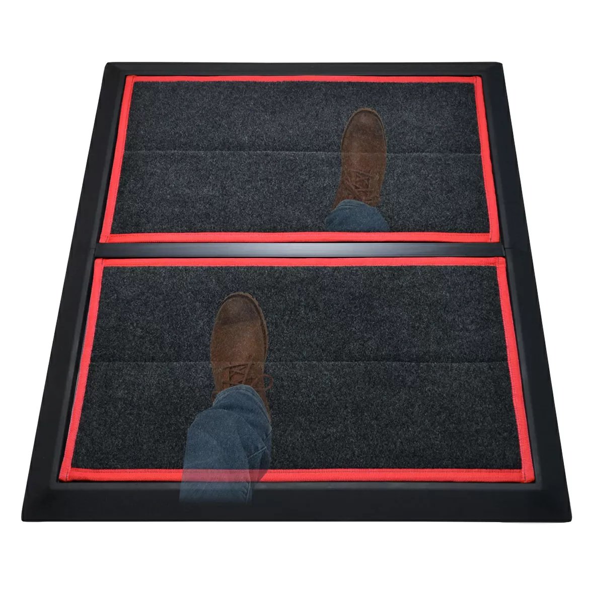 SaniStride® STRIDE Disinfectant Mat WIDE Runner End Piece  1" Deep