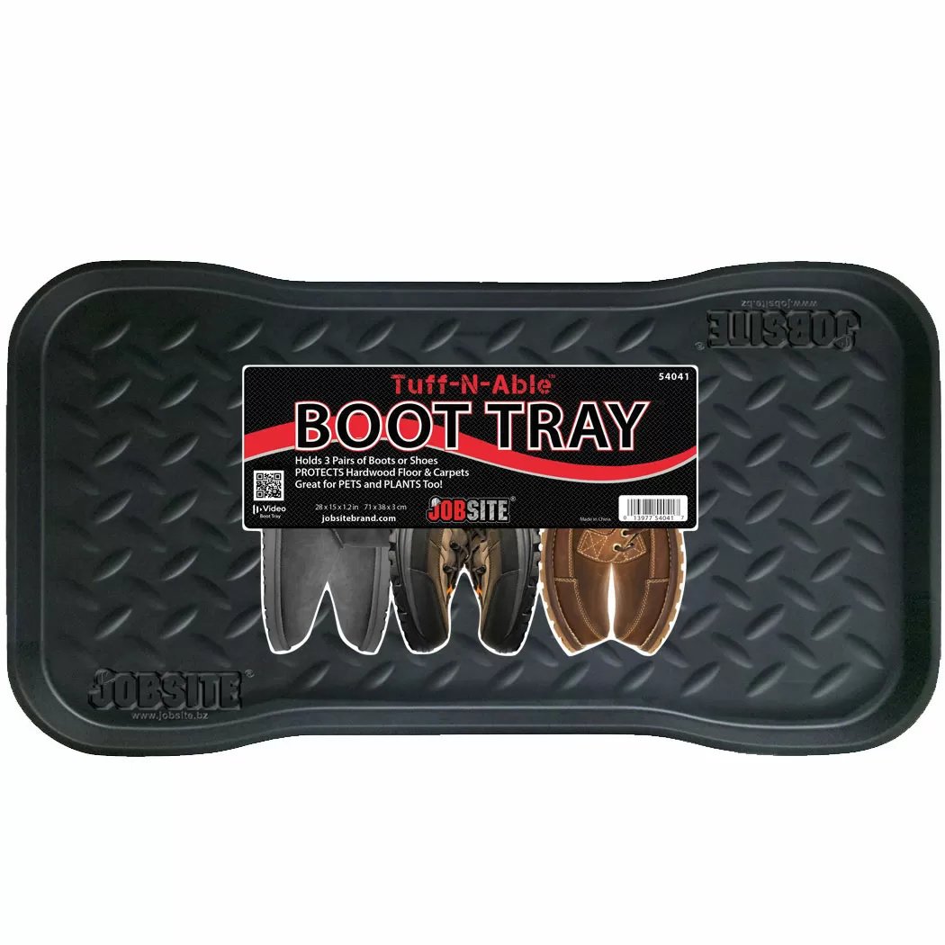 JobSite Black Boot Tray - 15" x 28"