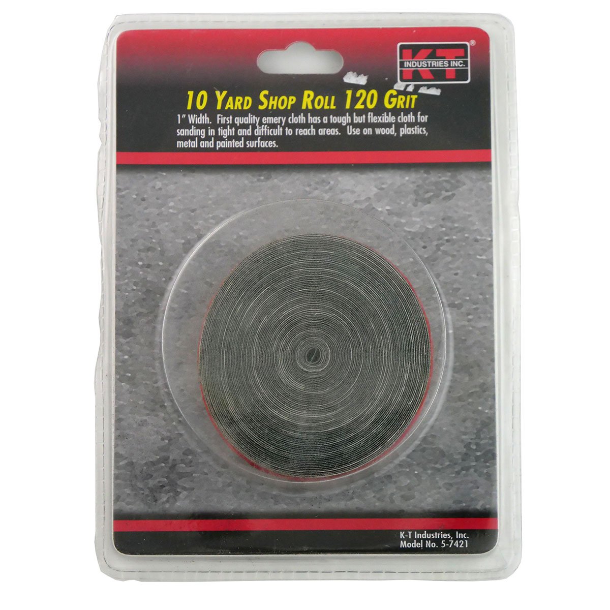 K-T Industries® 120 Grit Emery Cloth - 1"x10 Yard Roll