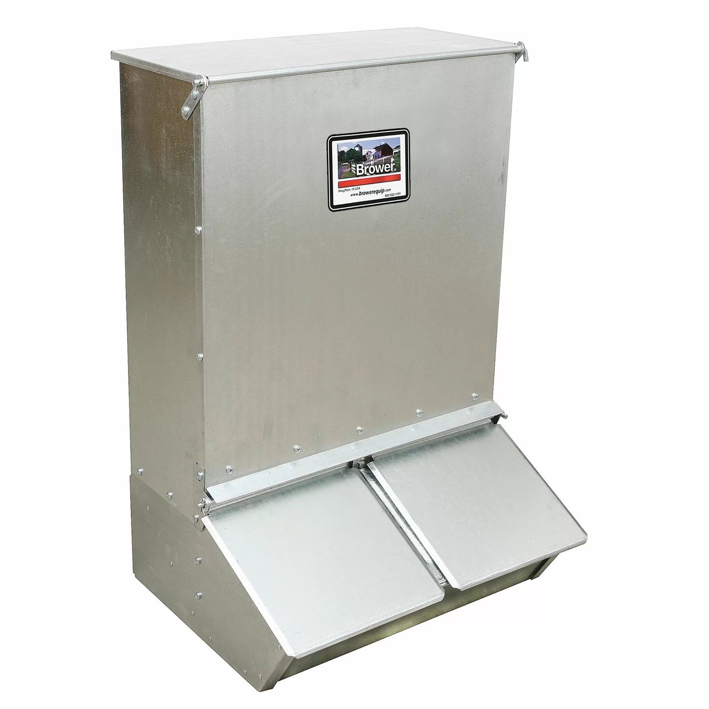 Brower® Galvanized Two Hole Hog Feeder