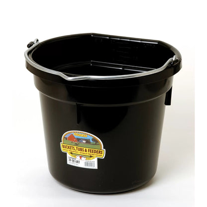 DuraFlex® Plastic Flat Back Bucket - 20 Quart