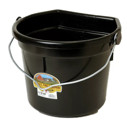 Little Giant® Plastic Flat Back Bucket - 22 Quart