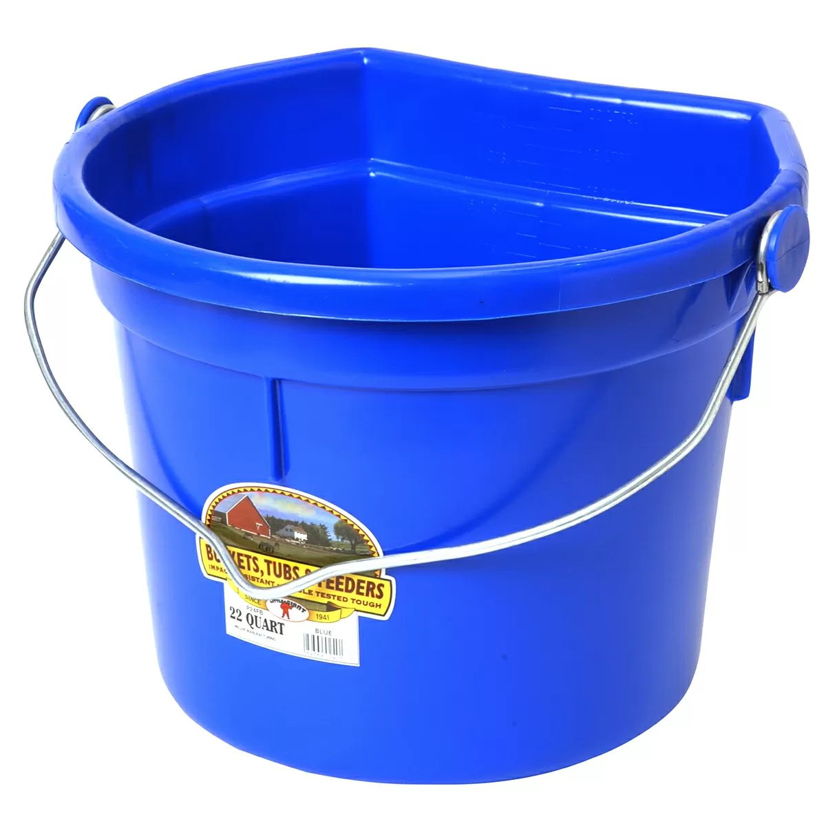 Little Giant® Plastic Flat Back Bucket - 22 Quart