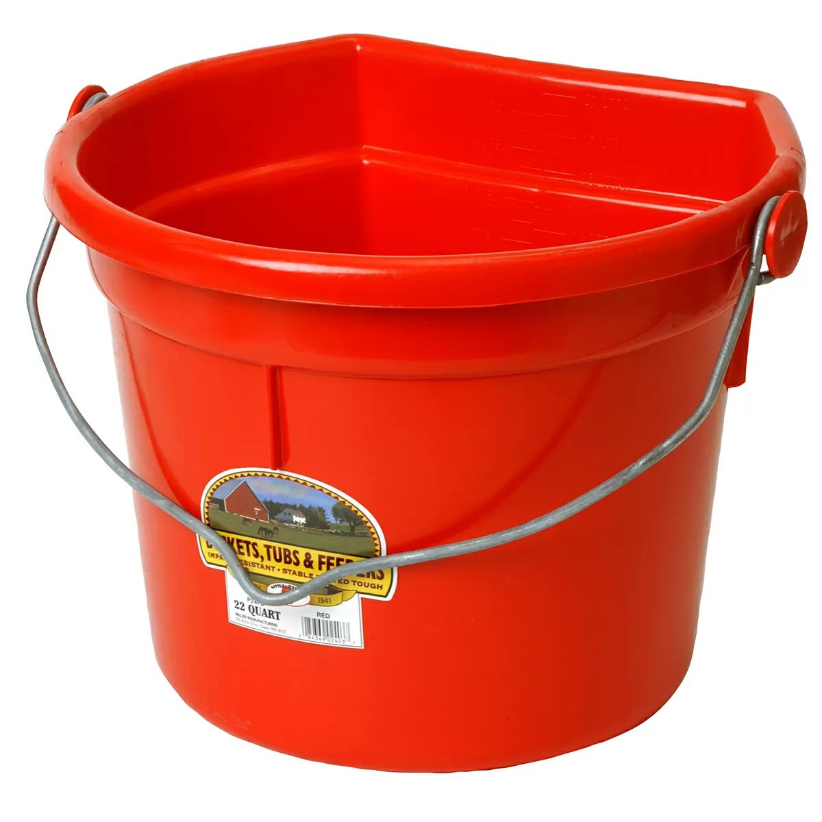 Little Giant® Plastic Flat Back Bucket - 22 Quart