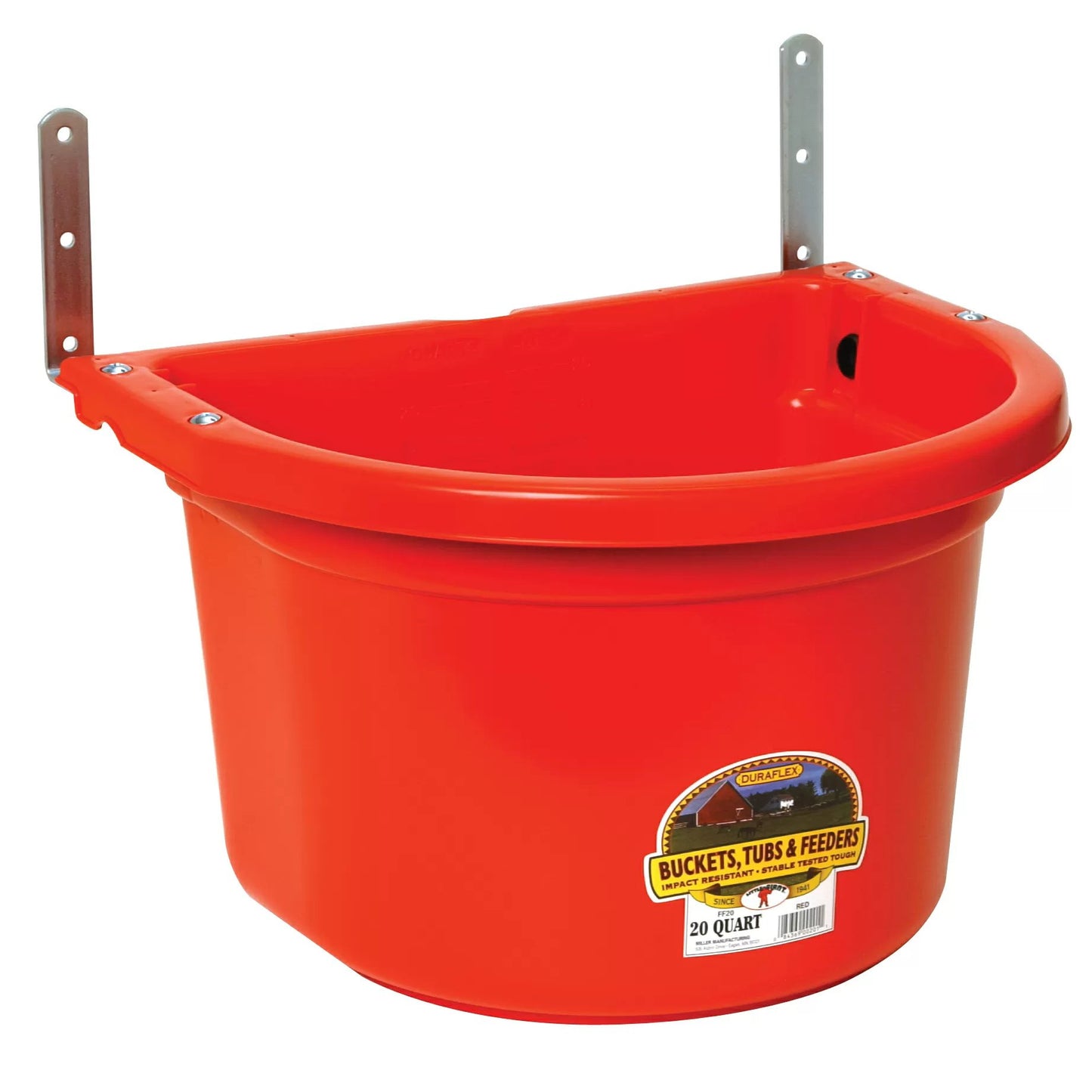 Little Giant® 20 Quart Red Fence Feeder