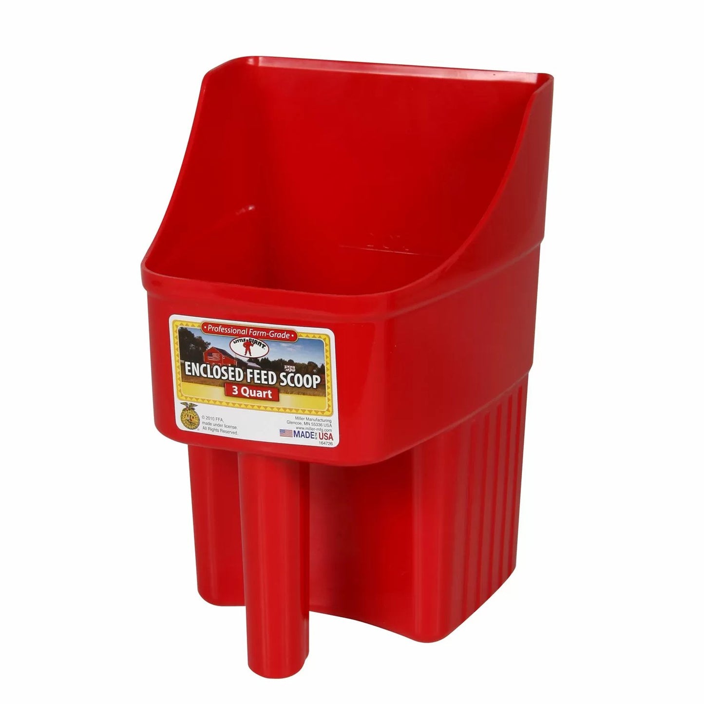 Little Giant® 3 Quart Plastic Enclosed Feed Scoop