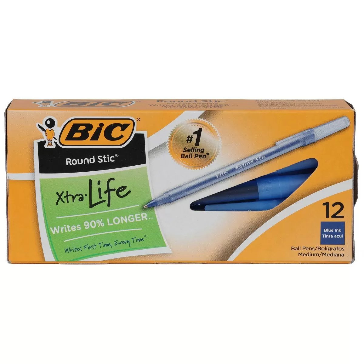 Bic® Round Stic® Ball Pen  Blue or Black