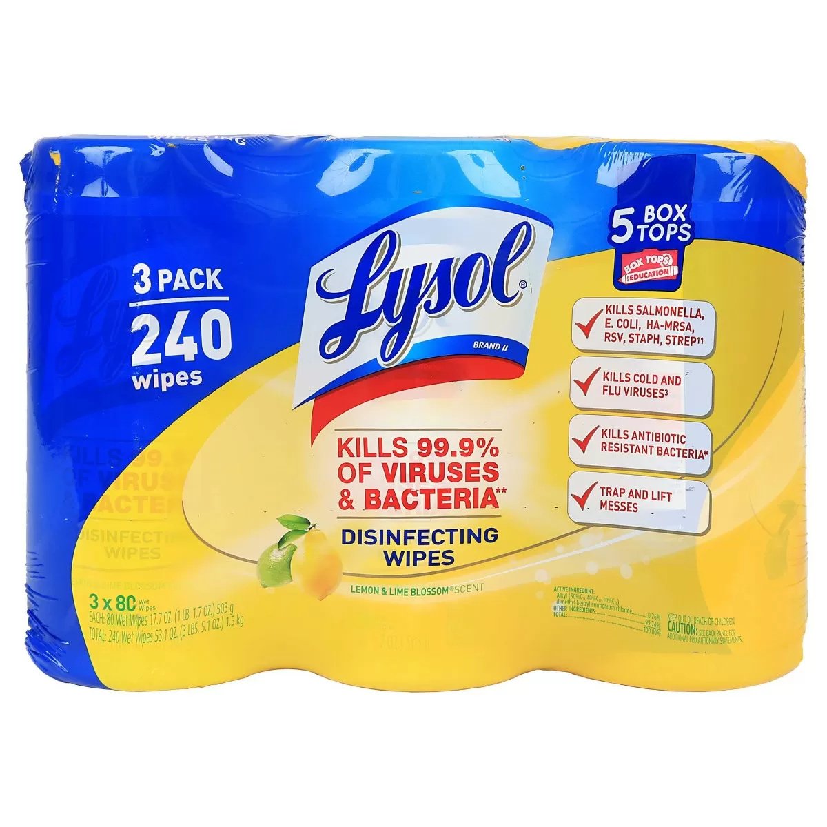 Lysol® Disinfectant Wipes - 3 Pack