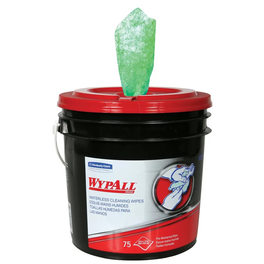 Wypall® Waterless Wipes - 75 Wipes/Bucket