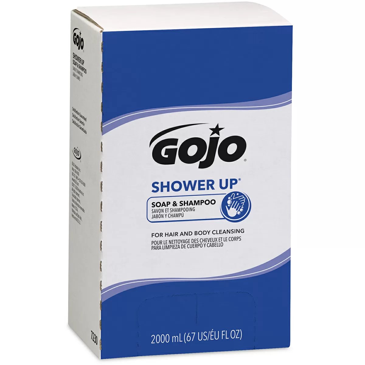 GOJO® SHOWER UP® Soap & Shampoo - 2000 mL Refill Box