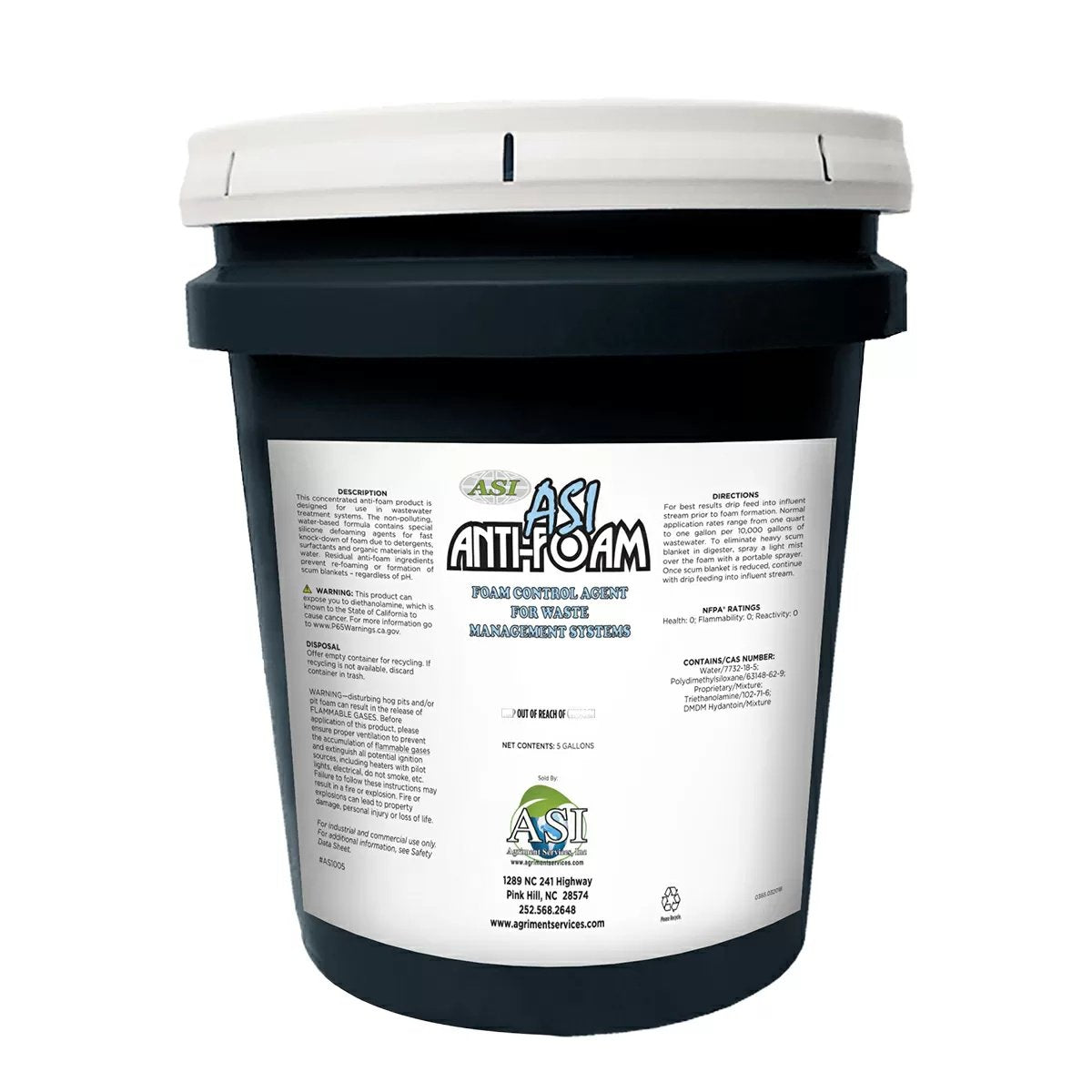 ASI Anti-Foam - 5 Gallon