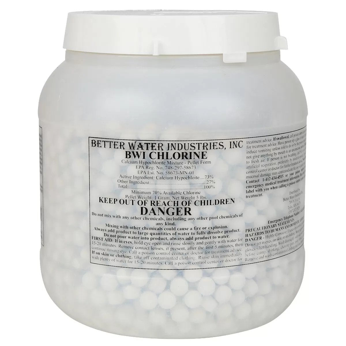 Better Water Industries Inc. Chlorine Tablets - 5 lbs.