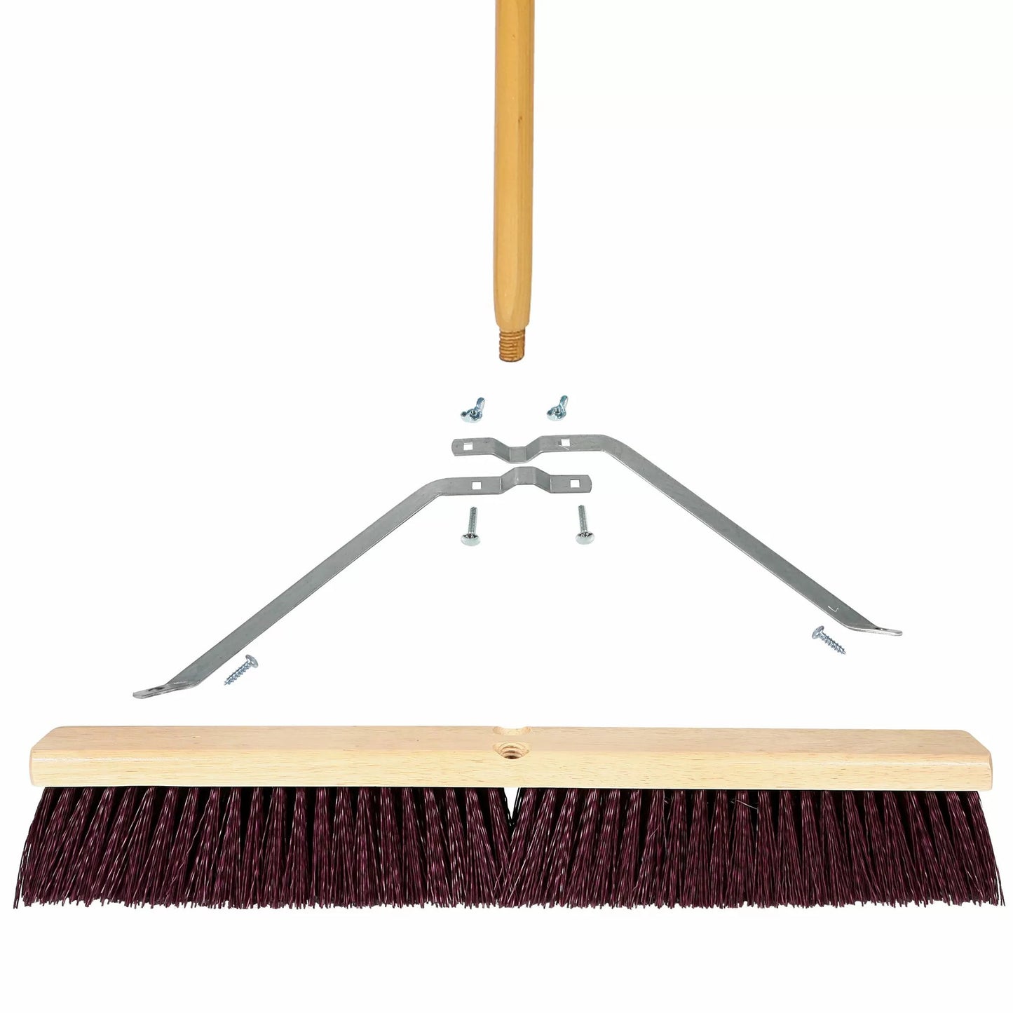 Coarse Sweep Broom With Wood Block - 24"