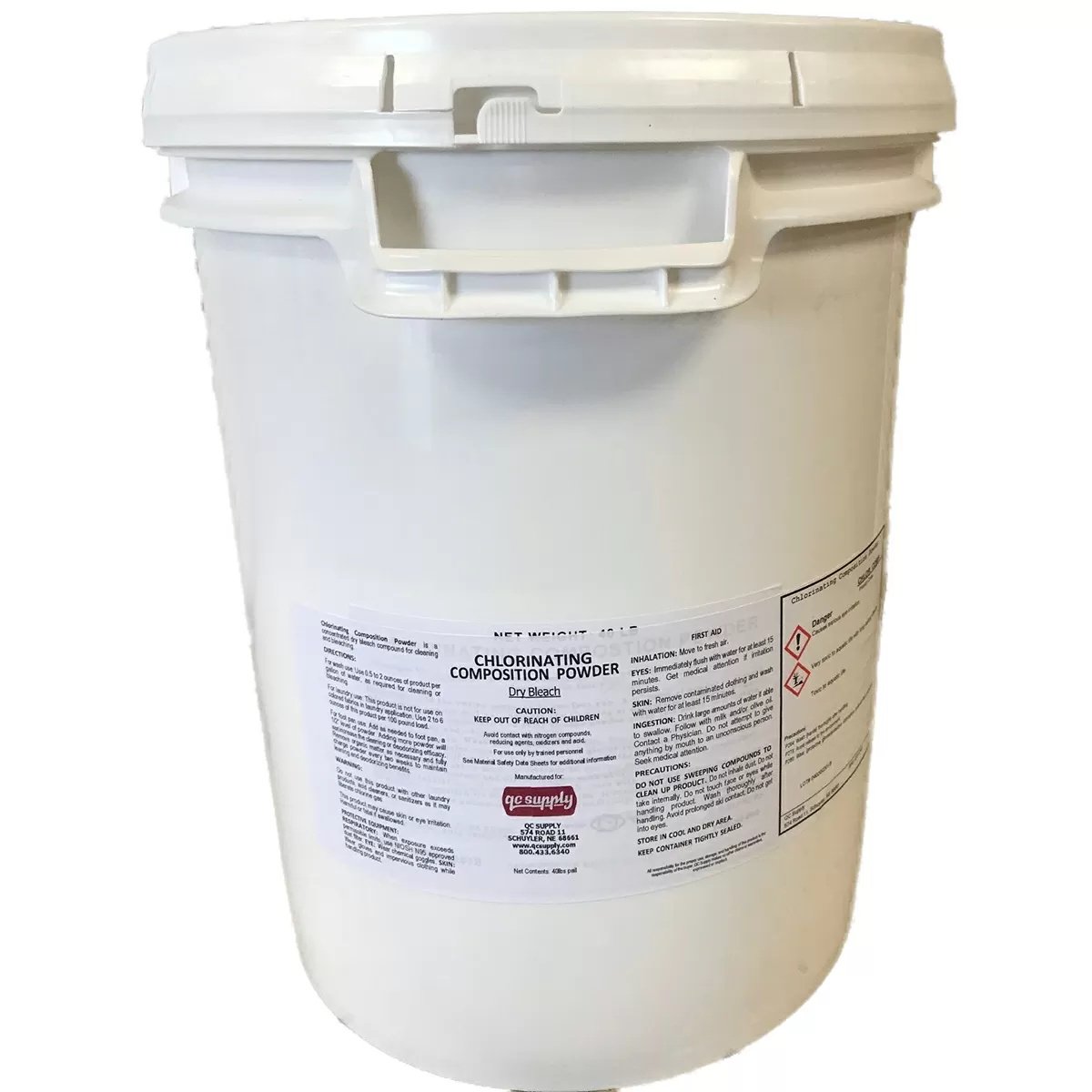 QC Supply Chlorinating Composition Powder - 40 lb Pail