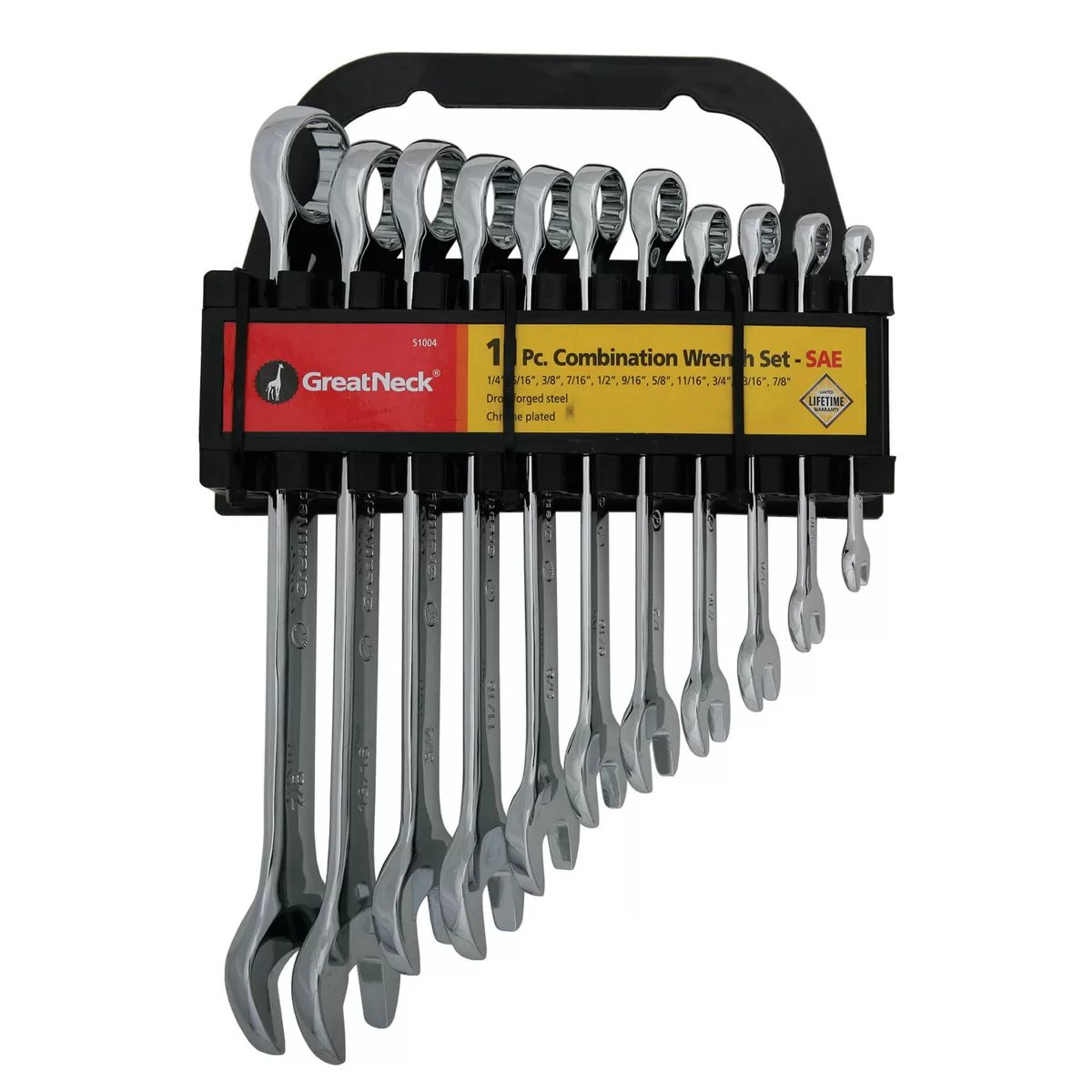 GreatNeck® 11-Piece SAE Combo Wrench Set 1/4"-7/8"