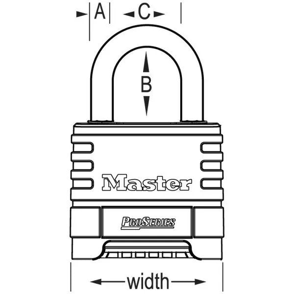 Master Lock® ProSeries® Resettable Combination Padlock