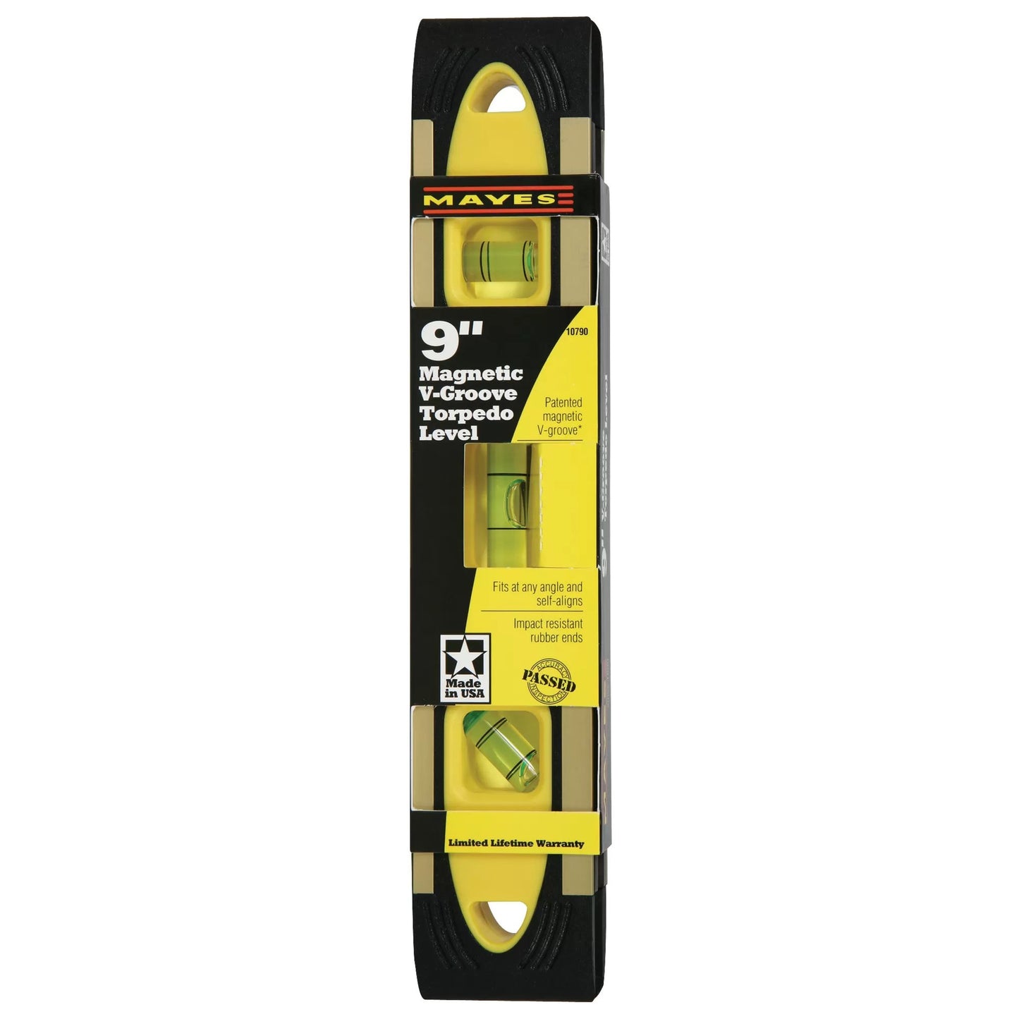 Mayes 9" Professional Aluminum Torpedo Level