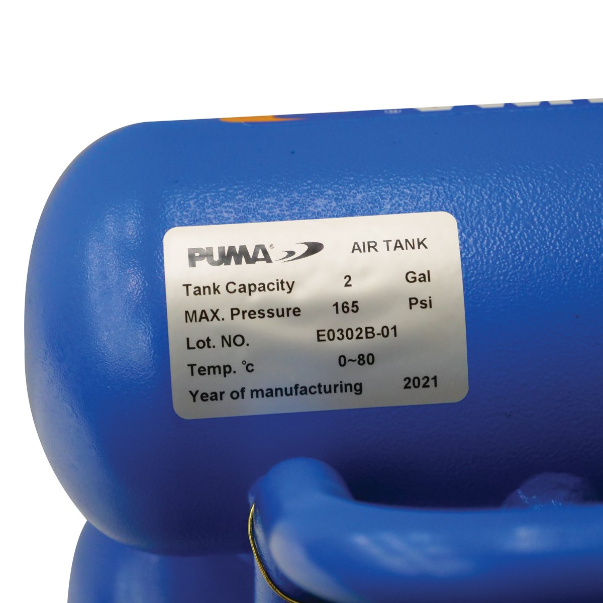 Puma Industries Oiless Air Compressor with Twin 2 Gallon Tanks