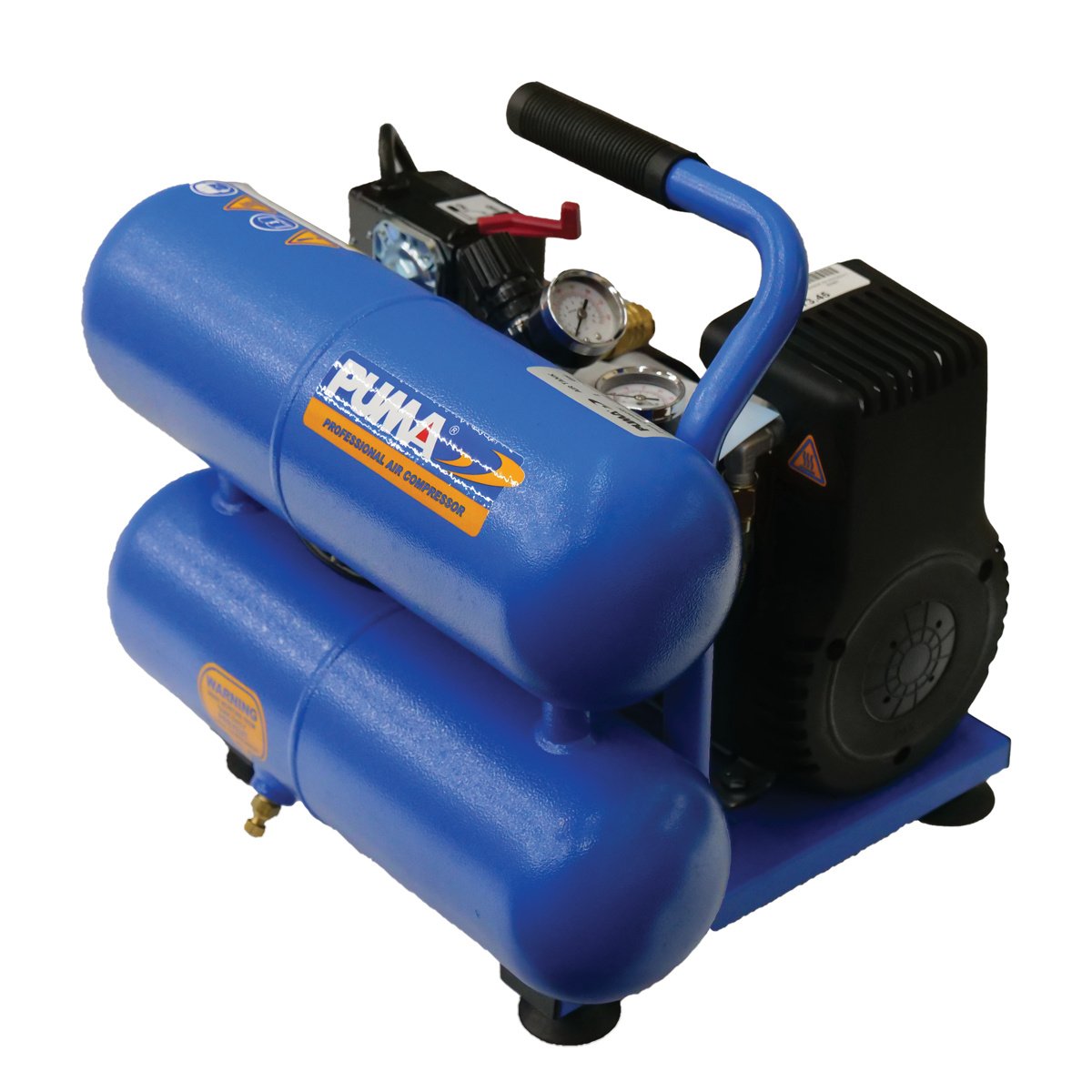 Puma Industries Oiless Air Compressor with Twin 2 Gallon Tanks