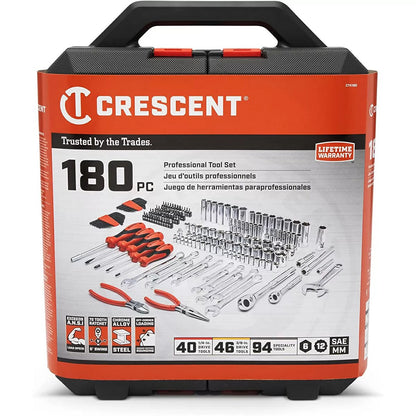 Crescent® SAE/Metric Professional Tool 180-Piece Set