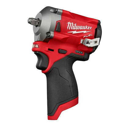 Milwaukee® Tool M12 FUEL™ 3/8" Stubby Impact Wrench - Tool ONLY