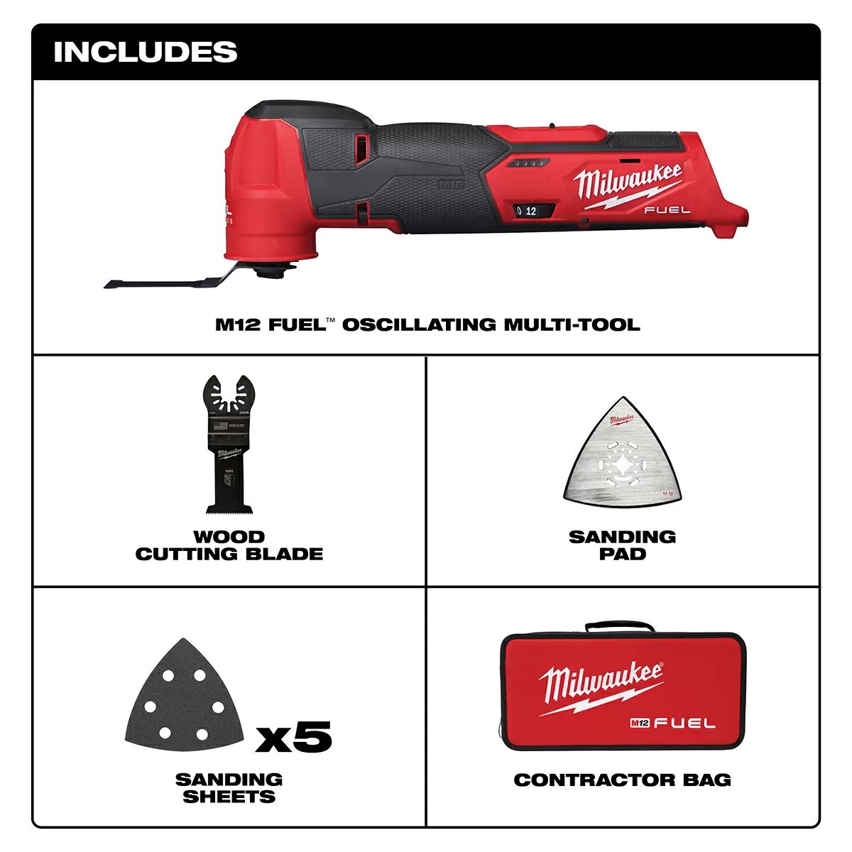 Milwaukee® Tool M12 FUEL™ Oscillating Multi-Tool