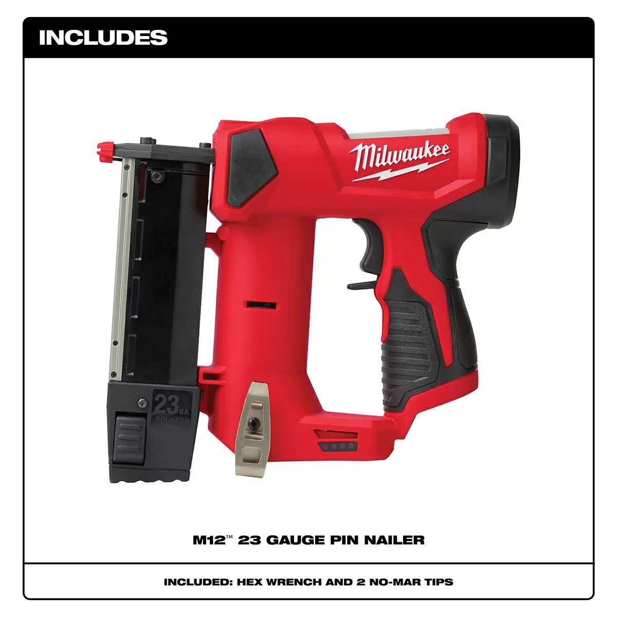 Milwaukee® Tool M12™ 23-Gauge Pin Nailer