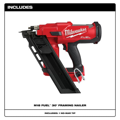 Milwaukee® Tool M18 FUEL™ 30 Degree Framing Nailer - Tool ONLY